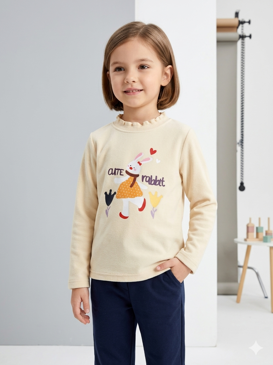 CAMISETAS CON CUELLO TEJIDO (NENA) - Imagen 2