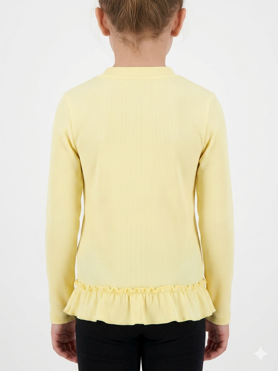 CAMISETA CON VOLADO NENA - Imagen 5